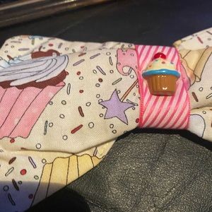 Handmade DIY padded Lolita cupcake hair bow bow pretty girl NEW ONE ONLY MADE